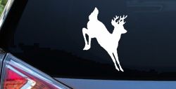 Deer Jumping Hunting Car or Truck Window Decal Sticker