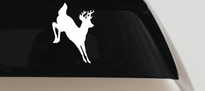 Deer Jumping Hunting Car or Truck Window Vinyl Decal Sticker