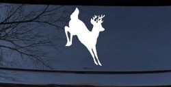 Deer Jumping Hunting Car or Truck Window Decal Sticker