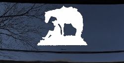 Cowboy and Horse Western Farm and Rodeo Car or Truck Window Decal Sticker