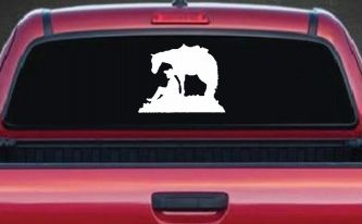 Cowboy and Horse Western Farm and Rodeo Car or Truck Window Decal Sticker