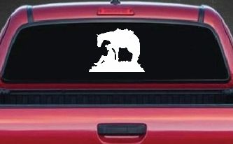 Cowboy and Horse Western Farm and Rodeo Car or Truck Window Decal Sticker