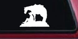 Cowboy and Horse Western Farm and Rodeo Car or Truck Window Decal Sticker
