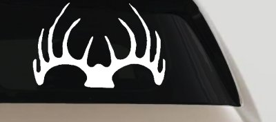 Deer Horns Hunting Decal for Car Truck Window Vinyl Sticker