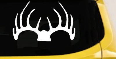 Deer Horns Hunting Decal for Car Truck Window Vinyl Sticker