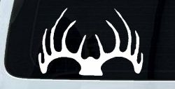 Deer Horns Hunting Car or Truck Window Decal Sticker