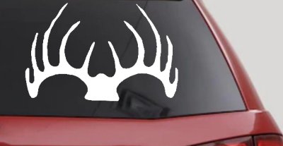Deer Horns Hunting Decal for Car Truck Window Vinyl Sticker