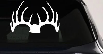 Deer Horns Hunting Decal for Car Truck Window Vinyl Sticker