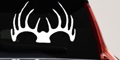 Deer Horns Hunting Decal for Car Truck Window Vinyl Sticker