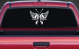 Tribal Butterfly Butterflies Car or Truck Window Decal Sticker
