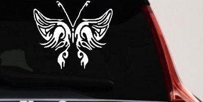 Tribal Butterfly Butterflies Car or Truck Window Vinyl Decal Sticker
