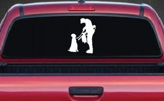 Foul Duck Bird Hunter with Dog Hunting Car or Truck Window Decal Sticker