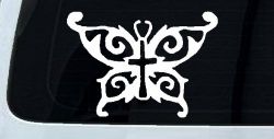 Butterfly Wings with Cross Body Christian Car or Truck Window Decal Sticker