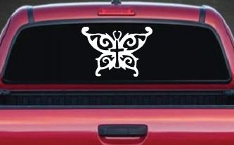 Butterfly Wings with Cross Body Christian Car or Truck Window Decal Sticker