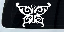 Butterfly Wings with Cross Body Christian Car or Truck Window Decal Sticker
