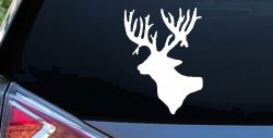 Deer Head Hunting Car or Truck Window Decal Sticker