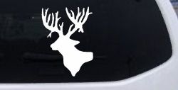 Deer Head Hunting Car or Truck Window Decal Sticker