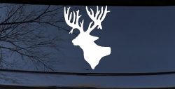 Deer Head Hunting Car or Truck Window Decal Sticker