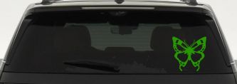 Monarch Butterfly Butterflies Car or Truck Window Decal Sticker (Lime)
