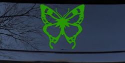 Monarch Butterfly Butterflies Car or Truck Window Decal Sticker (Lime)