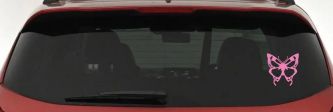 Monarch Butterfly Butterflies Car or Truck Window Decal Sticker (Pink)
