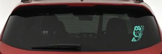 Butterfly Side Butterflies Car or Truck Window Decal Sticker (Mint)