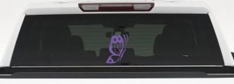 Butterfly Side Butterflies Car or Truck Window Decal Sticker (Purple)