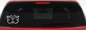 Butterfly Butterflies Car or Truck Window Vinyl Decal Sticker (White)