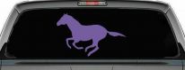 Horse Mustang Running Western Farm Ranch Rodeo Car or Truck Window Decal Sticker (Purple)