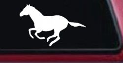 Horse Mustang Running Western Farm Ranch Rodeo Car or Truck Window Decal Sticker