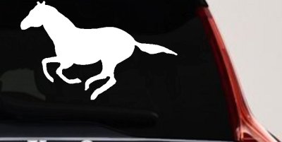 Horse (full body)running Car or Truck Vinyl Window Decal Sticker 
