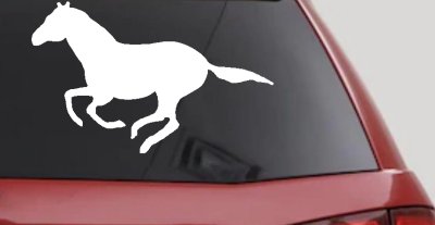 Horse (full body)running Car or Truck Vinyl Window Decal Sticker 