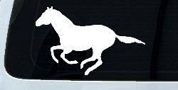 Horse Mustang Running Western Farm Ranch Rodeo Car or Truck Window Decal Sticker