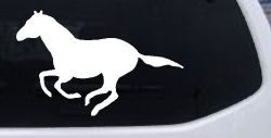 Horse Mustang Running Western Farm Ranch Rodeo Car or Truck Window Decal Sticker
