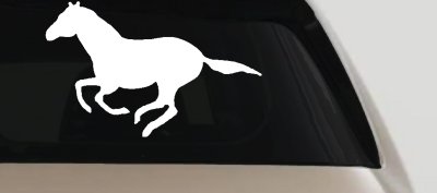 Horse (full body)running Car or Truck Vinyl Window Decal Sticker 