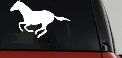 Horse (full body)running Car or Truck Vinyl Window Decal Sticker 