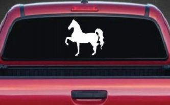 Horse Prancing Rodeo Ranch Farm Western Car or Truck Window Decal Sticker