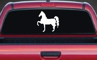 Horse Prancing Rodeo Ranch Farm Western Car or Truck Window Decal Sticker
