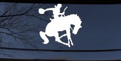 Bronco Bucking Bronc Rodeo Cowboy Western Farm Ranch Car or Truck Window Decal Sticker