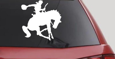 Broncing Horse Car or Truck Vinyl Window Decal Sticker