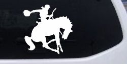 Bronco Bucking Bronc Rodeo Cowboy Western Farm Ranch Car or Truck Window Decal Sticker