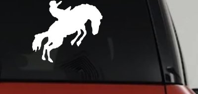 Rodeo Bronco Cowboy Truck Decal Western Farm Ranch Window Sticker