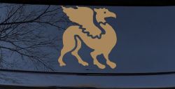 Griffin Car or Truck Window Decal Sticker (Light Brown)