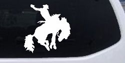 Rodeo Bucking Bronco Cowboy Western Farm Ranch Car or Truck Window Decal Sticker