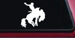 Rodeo Bucking Bronco Cowboy Western Farm Ranch Car or Truck Window Decal Sticker
