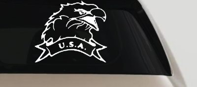 Eagle USA Banner Military Car Truck Decal Vinyl Sticker Window Graphic