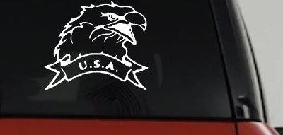 Eagle USA Banner Military Car Truck Decal Vinyl Sticker Window Graphic