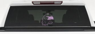 Eagle Head Car or Truck Window Decal Sticker (Lilac)