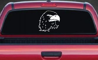 Eagle Head Car or Truck Window Decal Sticker