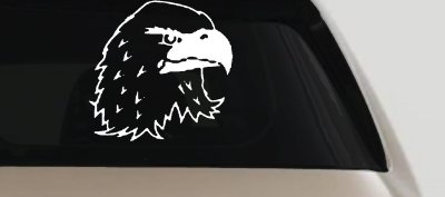 Eagle Head Car Truck Window Vinyl Decal Sticker